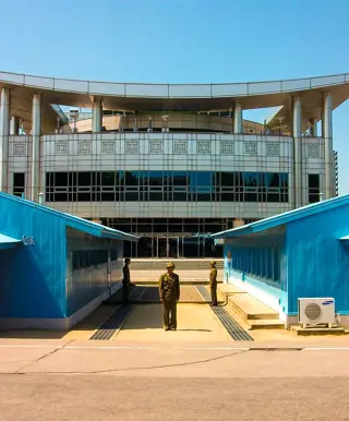 Besuche die entmilitarisierte Zone an der Grenze zu Nordkorea